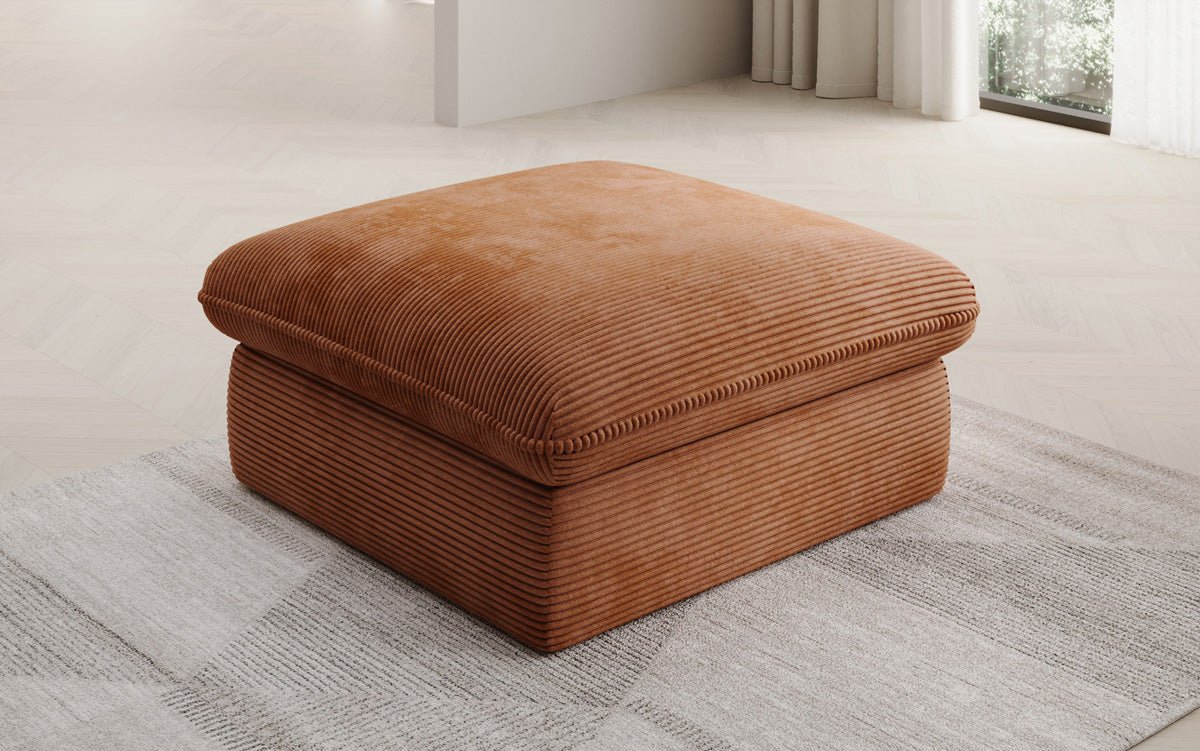 Tabouret d'appoint Cuddle en Côtelé 90x90cm