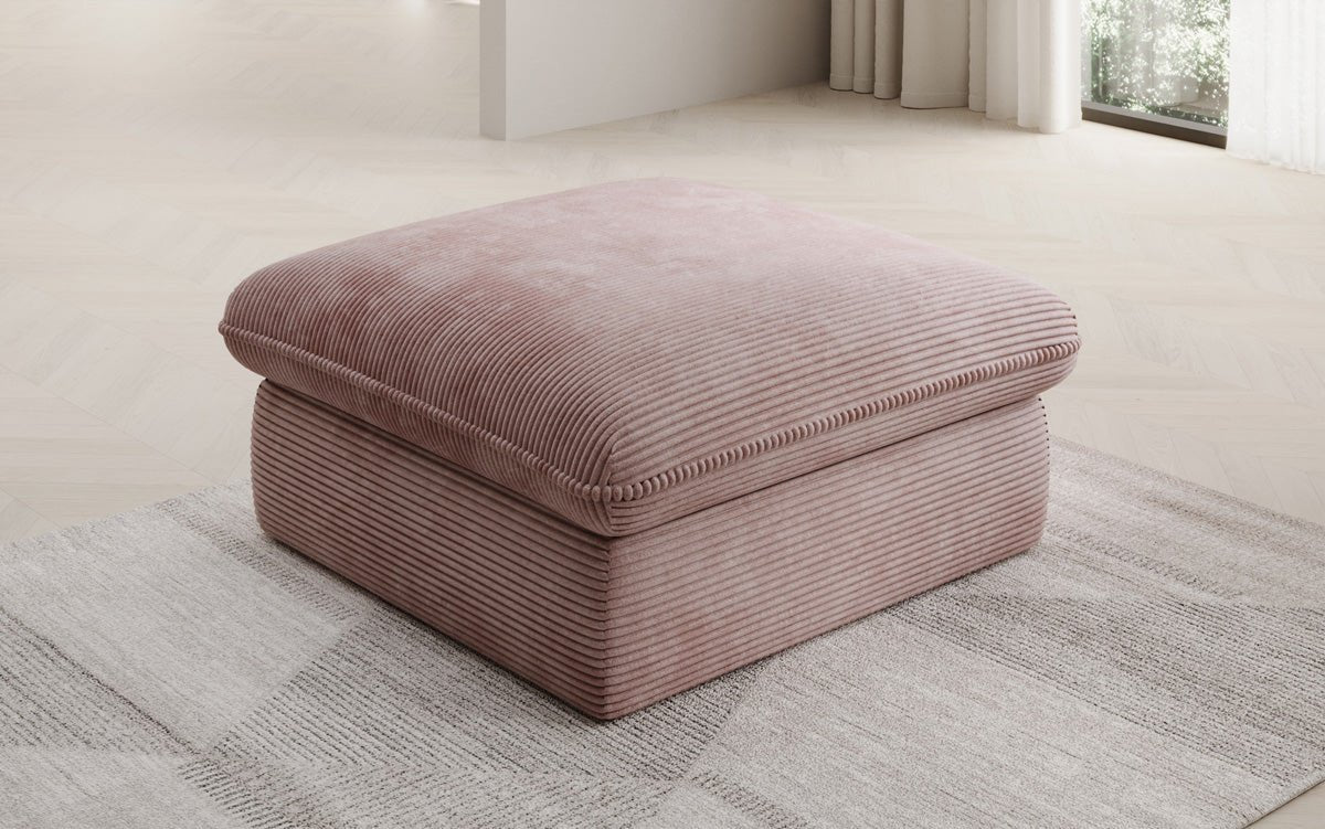 Tabouret d'appoint Cuddle en Côtelé 90x90cm