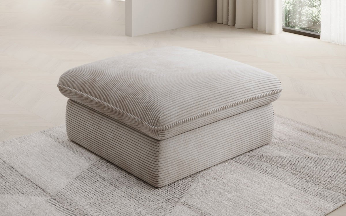 Tabouret d'appoint Cuddle en Côtelé 90x90cm