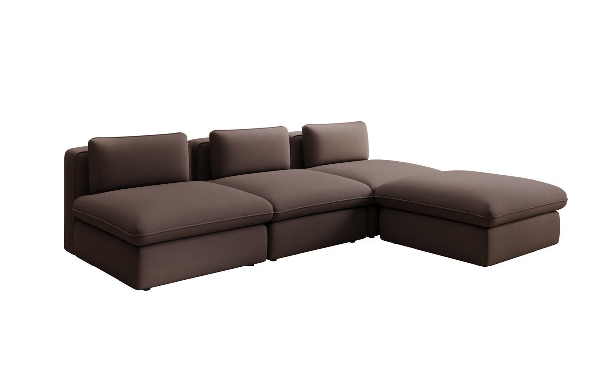Canapé d'angle L Designer Câlin en Tissu