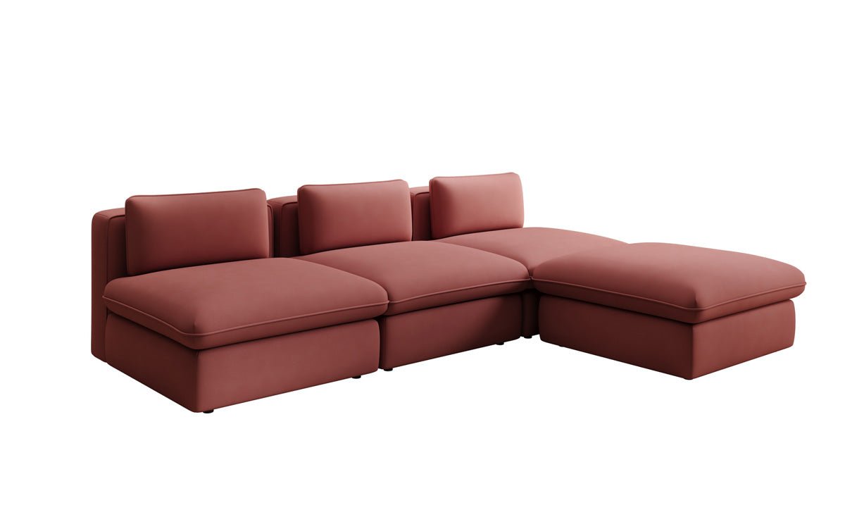 Canapé d'angle L Designer Câlin en Tissu