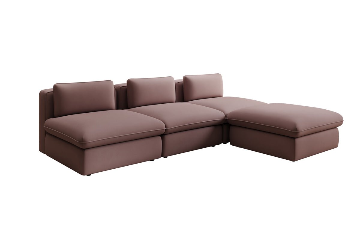 Canapé d'angle L Designer Câlin en Tissu