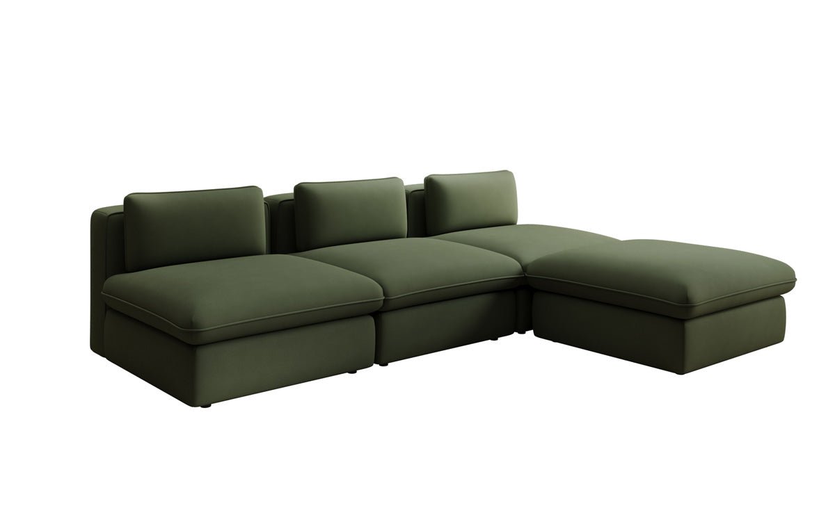 Canapé d'angle L Designer Câlin en Tissu
