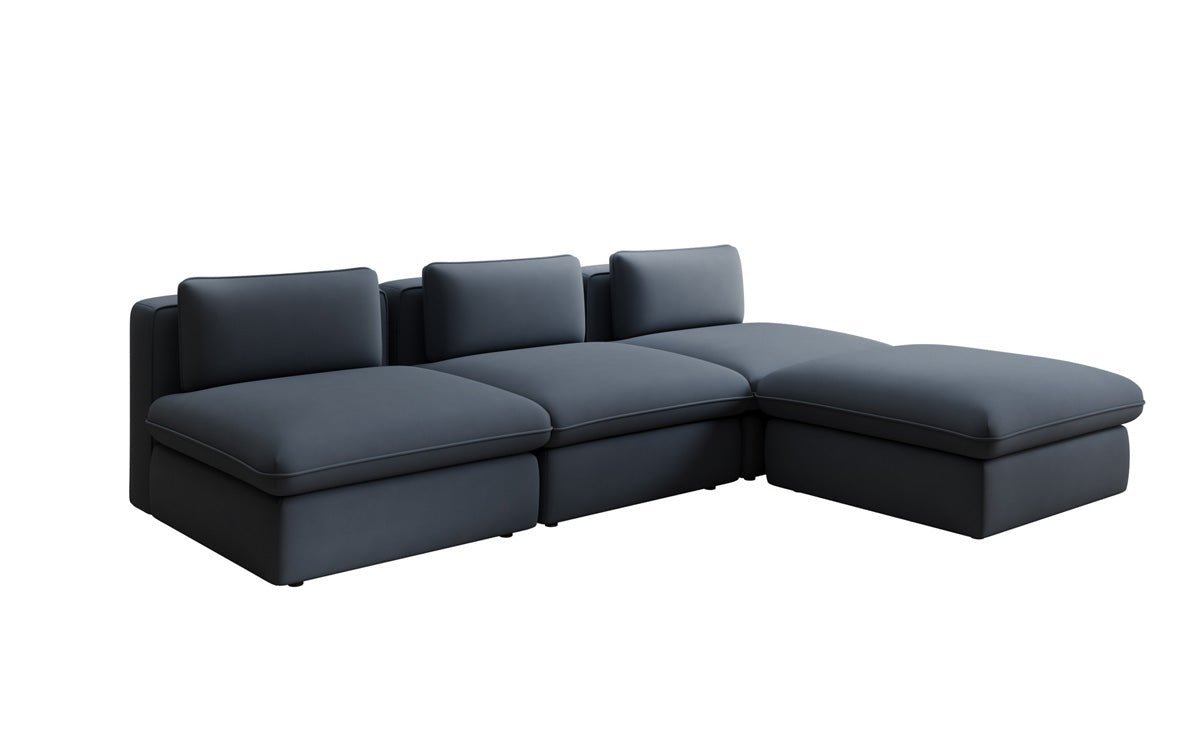 Canapé d'angle L Designer Câlin en Tissu