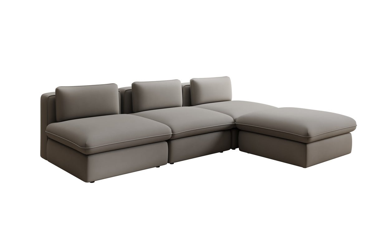 Canapé d'angle L Designer Câlin en Tissu