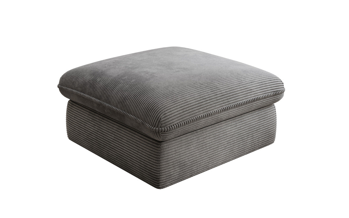 Tabouret d'appoint Cuddle en Côtelé 90x90cm