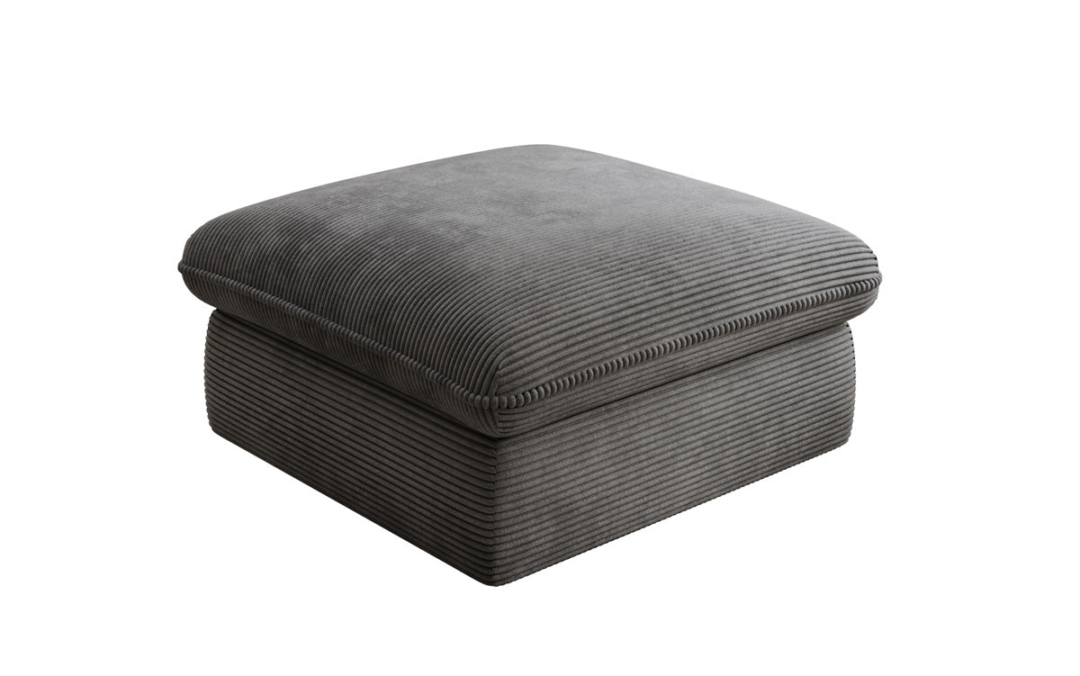 Tabouret d'appoint Cuddle en Côtelé 90x90cm