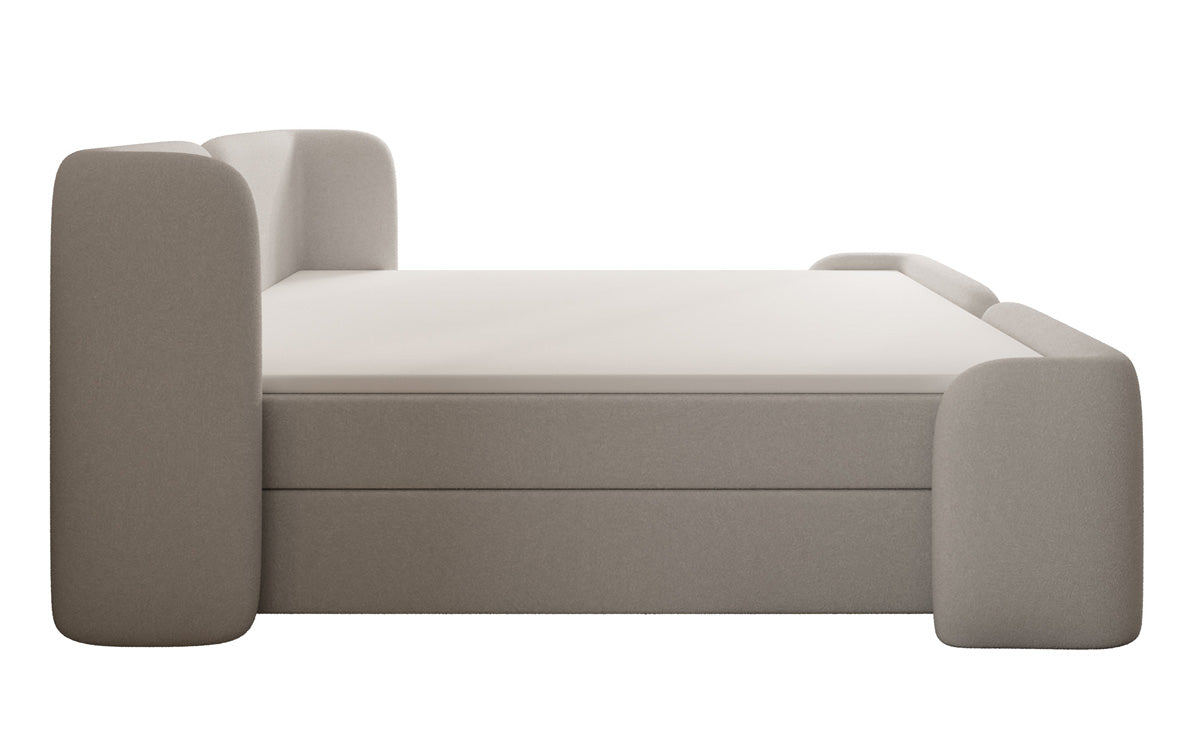 Lit boxspring Riva Bouclé avec rangement