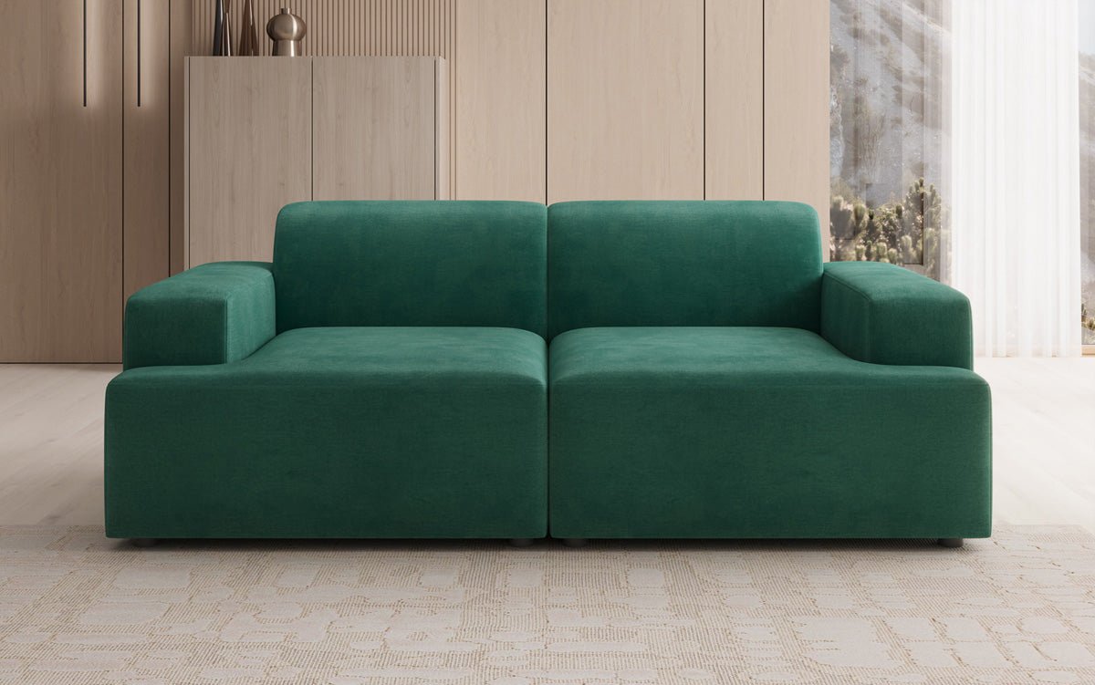 Canapé design 2 places Monza en Velours