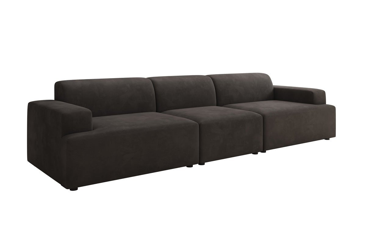 Canapé design Monza 3 places XXL en Velours