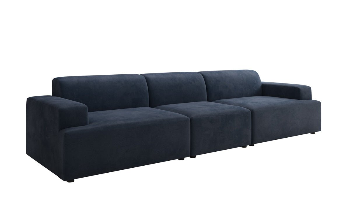 Canapé design Monza 3 places XXL en Velours