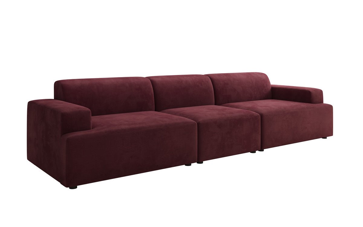 Canapé design Monza 3 places XXL en Velours