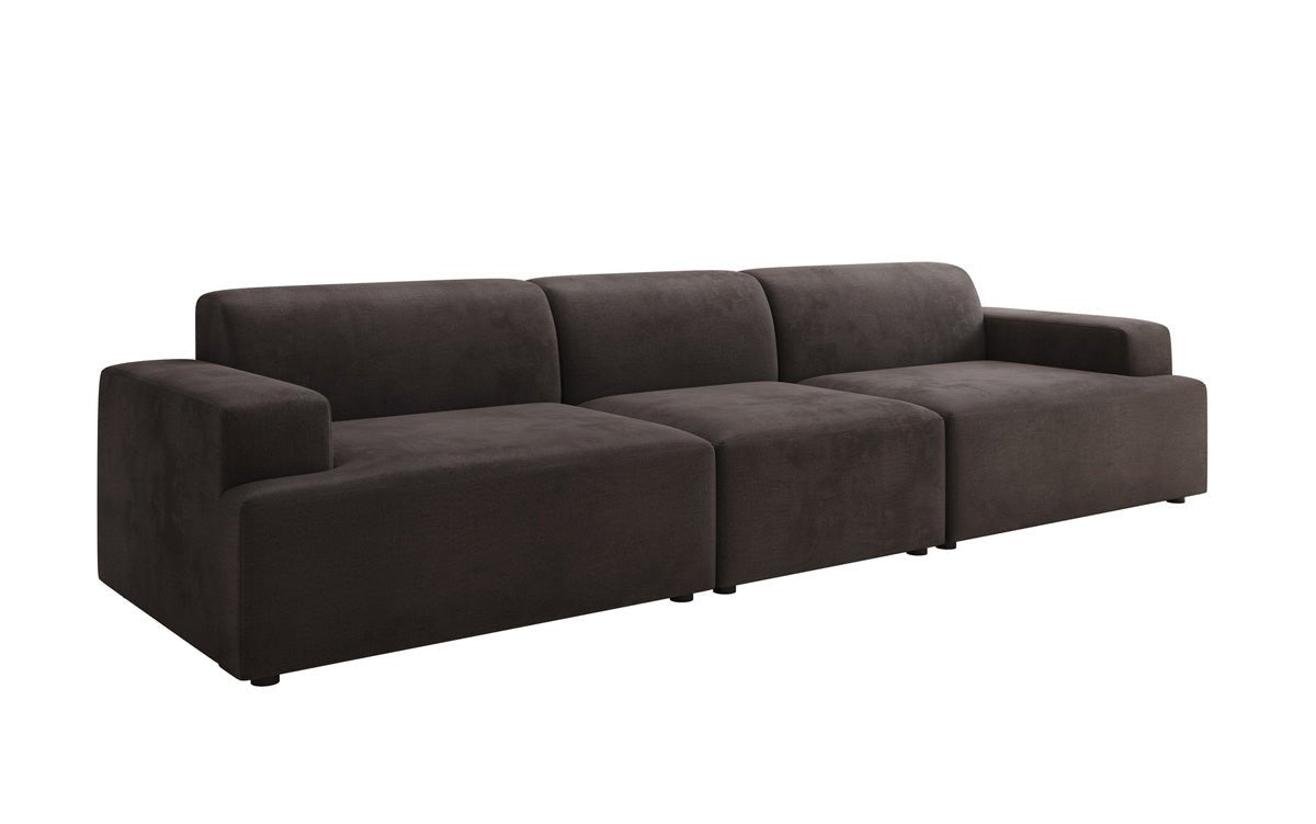 Canapé design Monza 3 places XXL en Velours