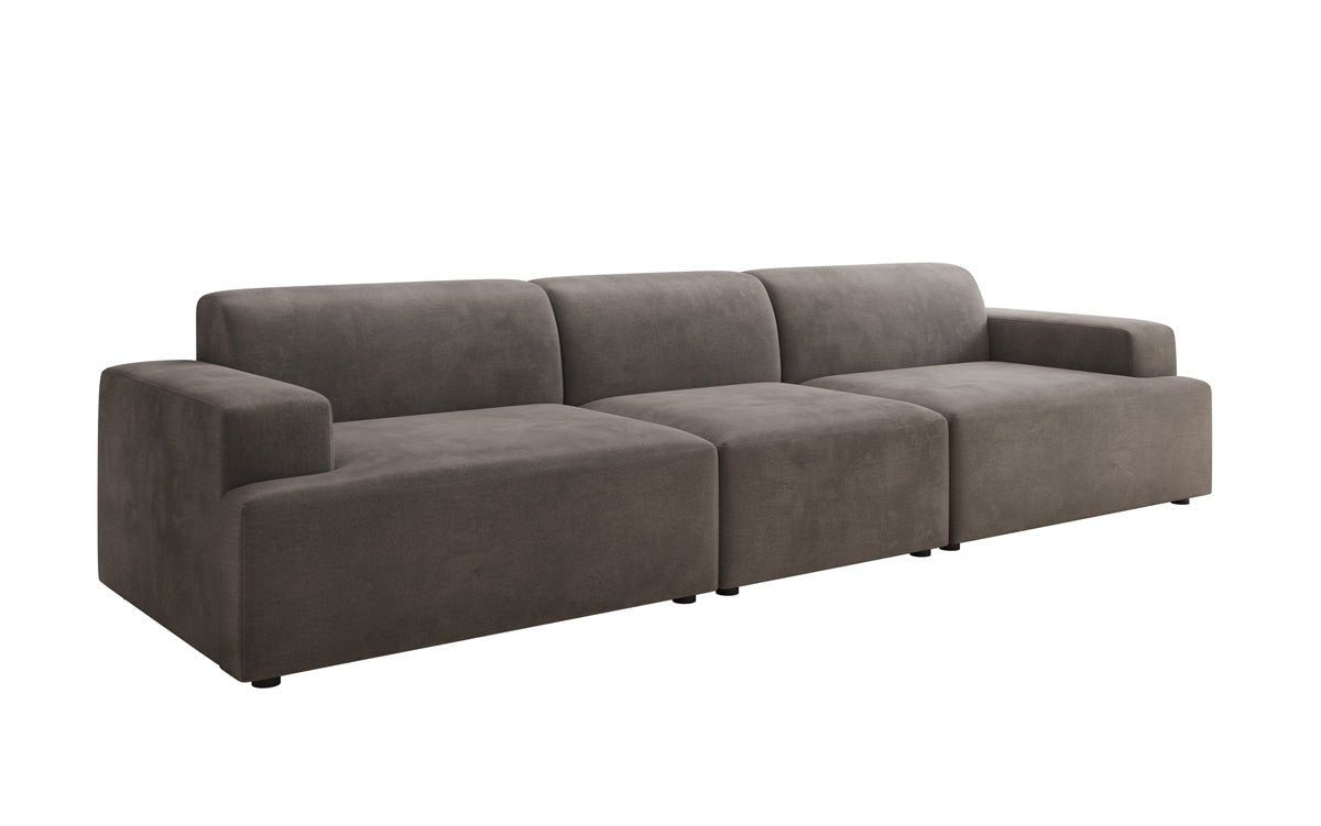 Canapé design Monza 3 places XXL en Velours