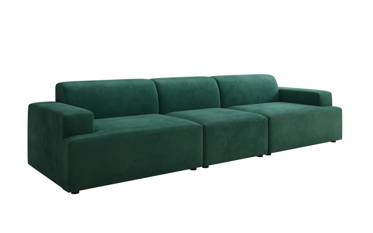 Canapé design Monza 3 places XXL en Velours