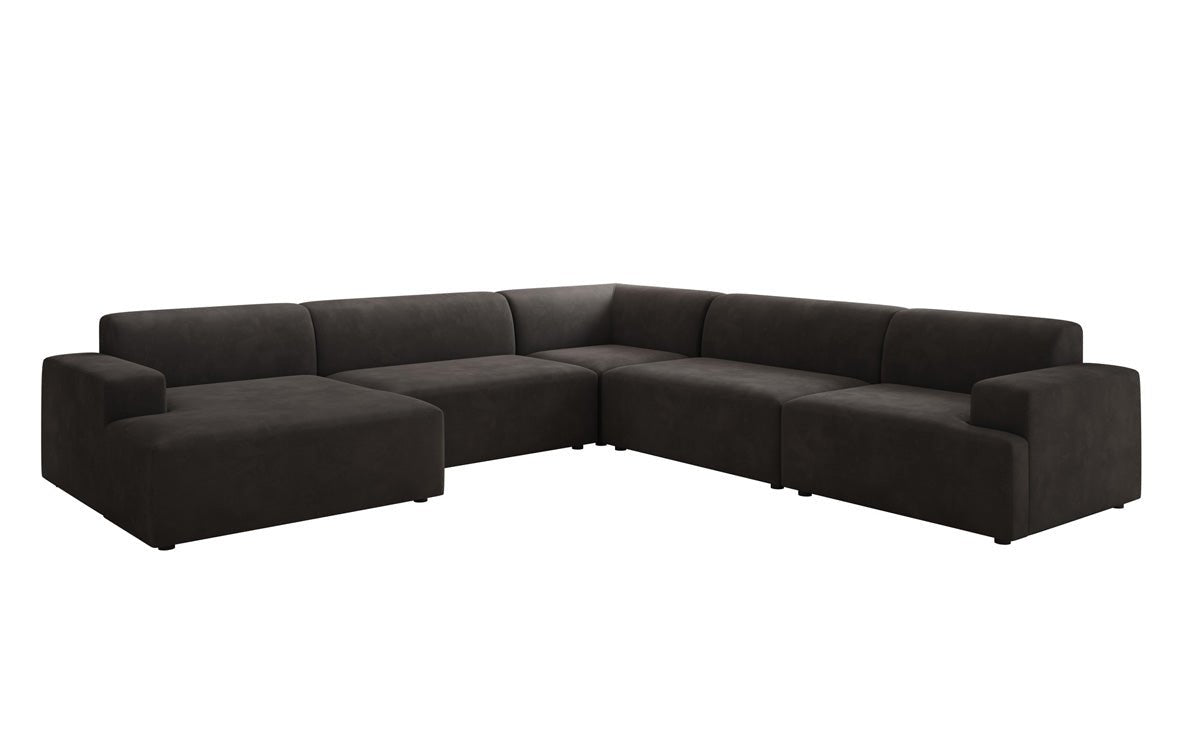 Canapé design Monza Wohnlandschaft U XXL en Velours