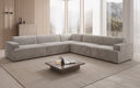 Canapé d’angle design Monza, paysage de salon XXL en Velours