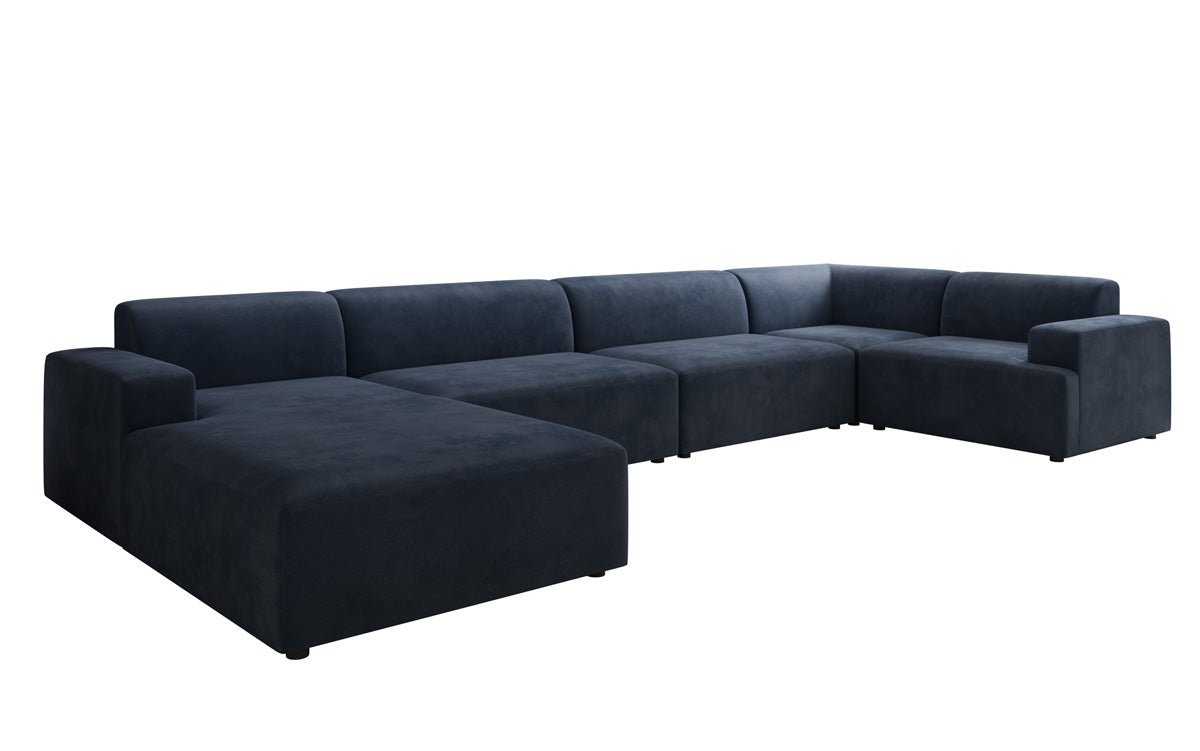 Canapé design Monza U XXL en Velours