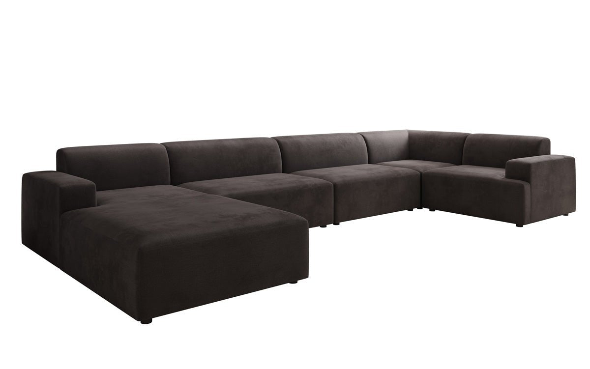 Canapé design Monza U XXL en Velours