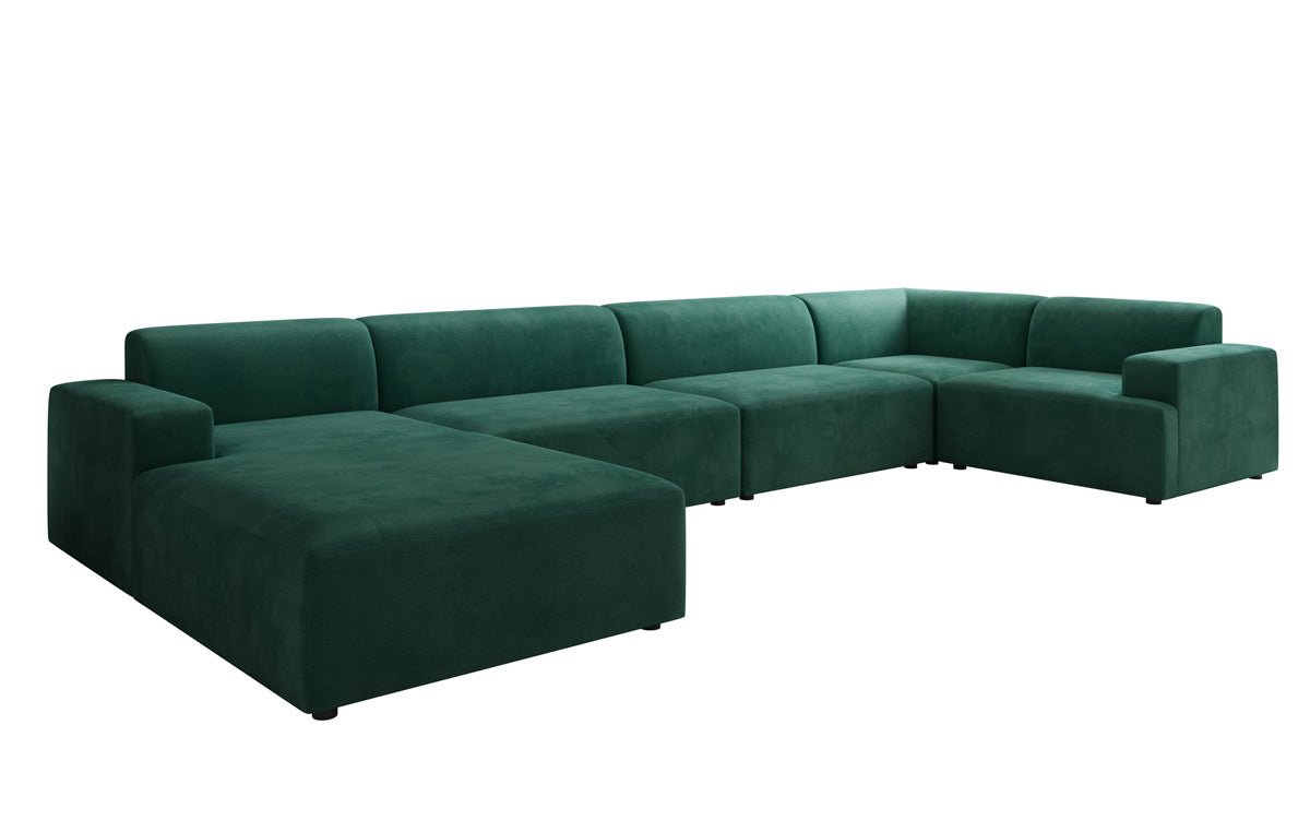 Canapé design Monza U XXL en Velours