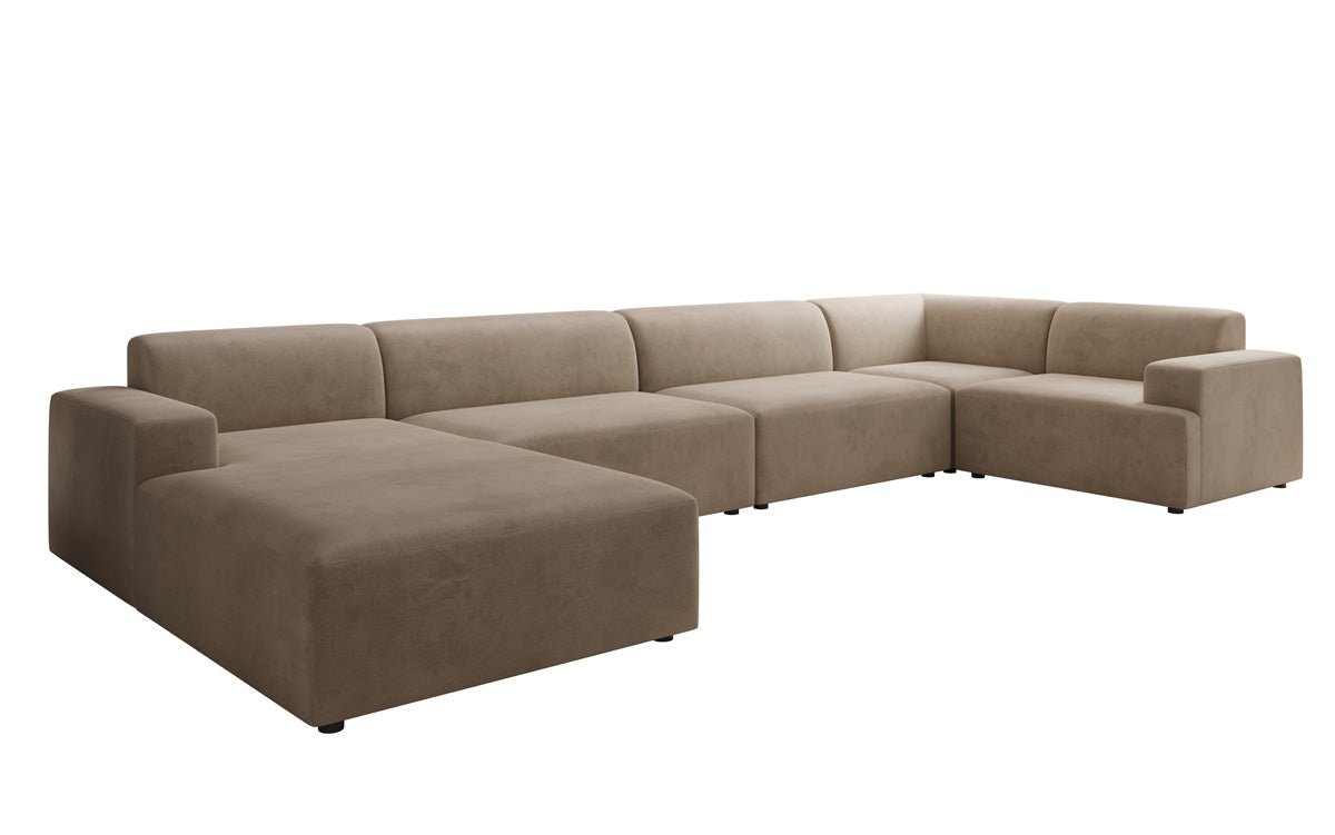 Canapé design Monza U XXL en Velours