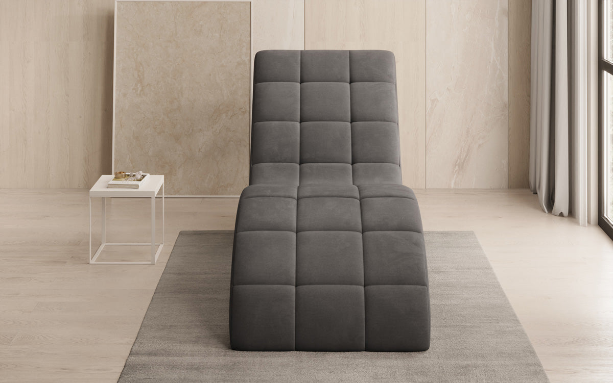 Fauteuil relax design Nela en velours