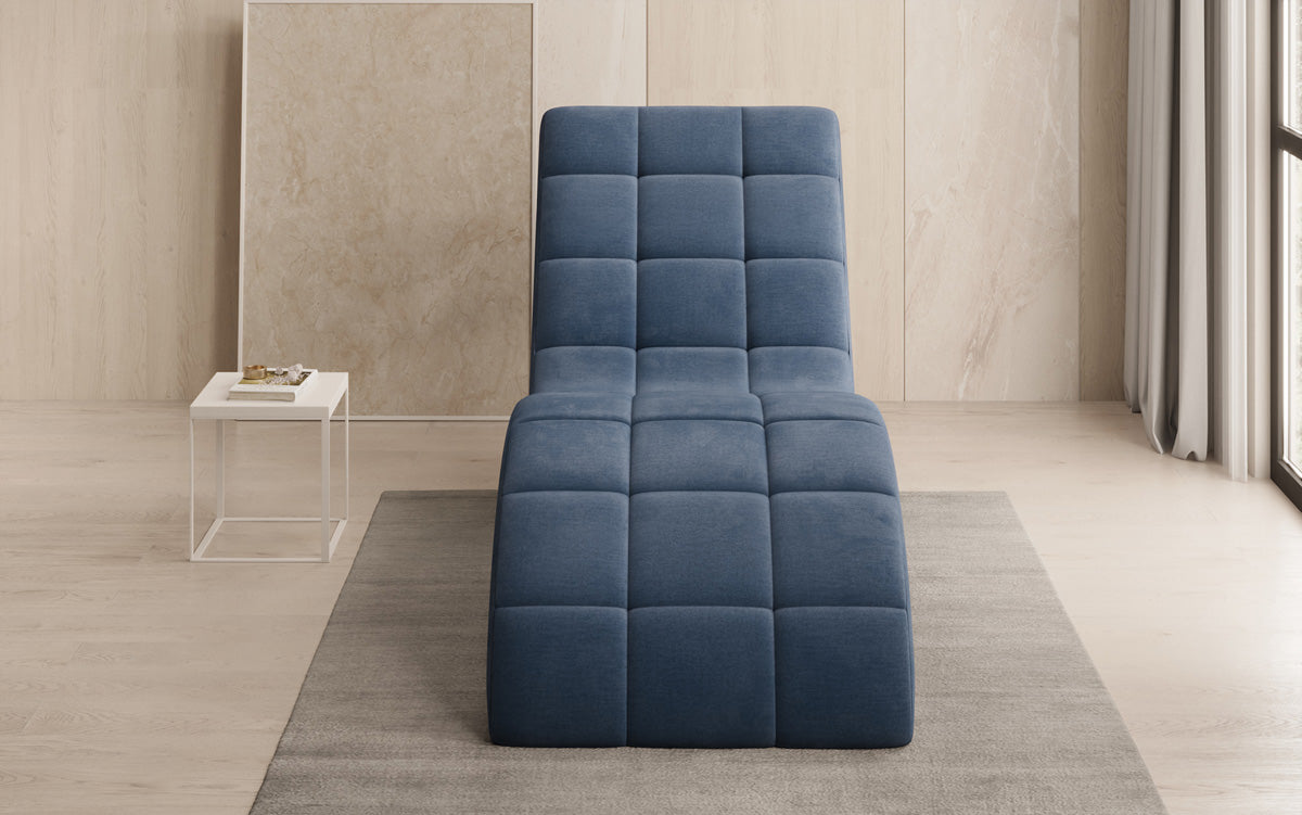 Fauteuil relax design Nela en velours
