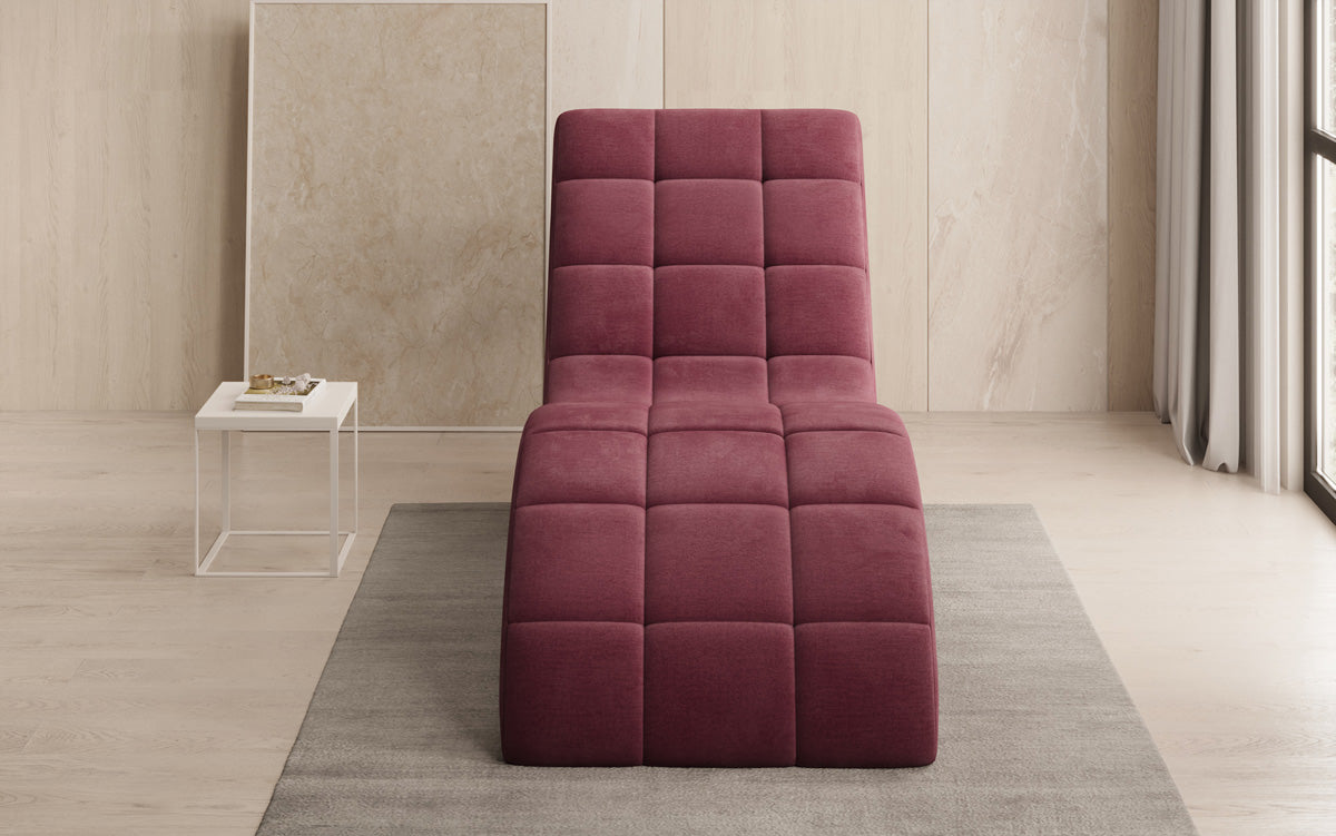 Fauteuil relax design Nela en velours