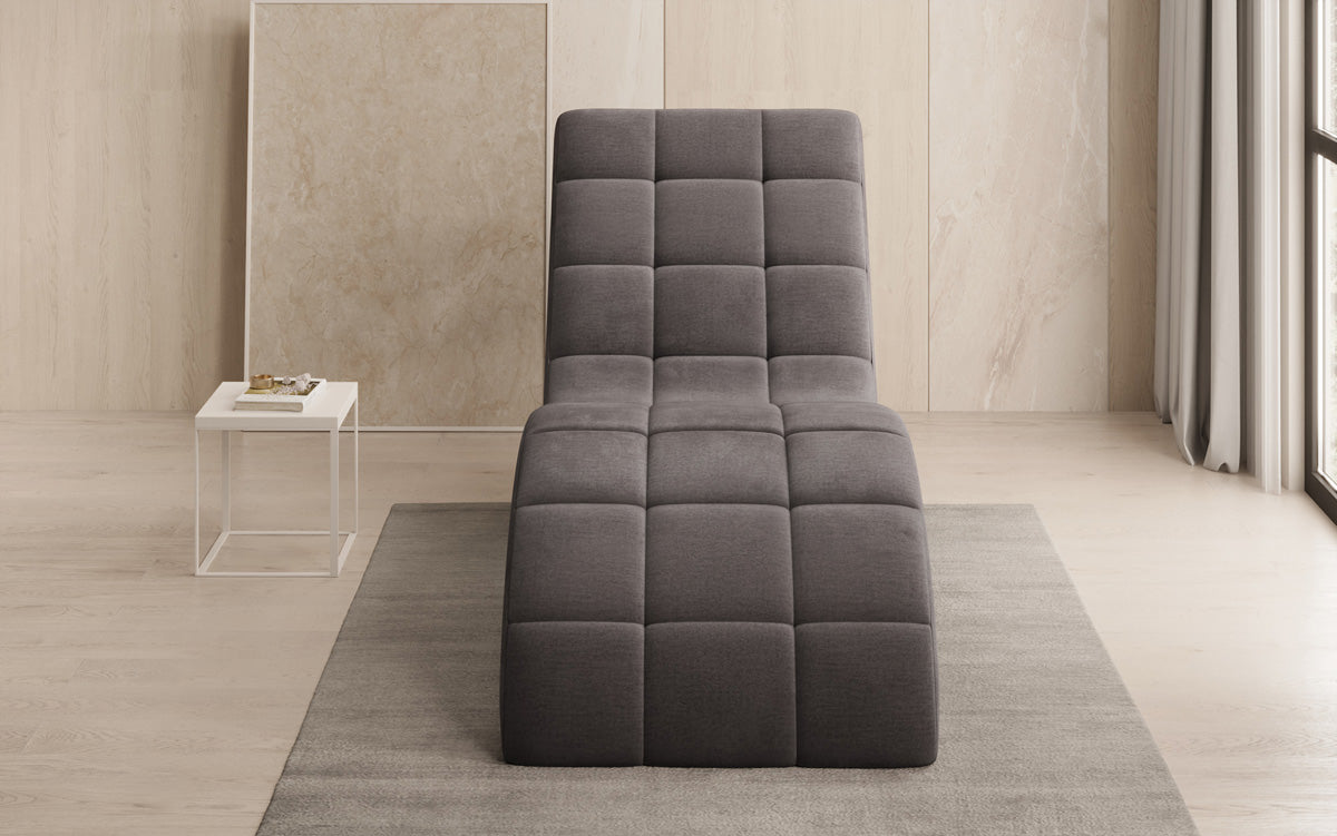 Fauteuil relax design Nela en velours