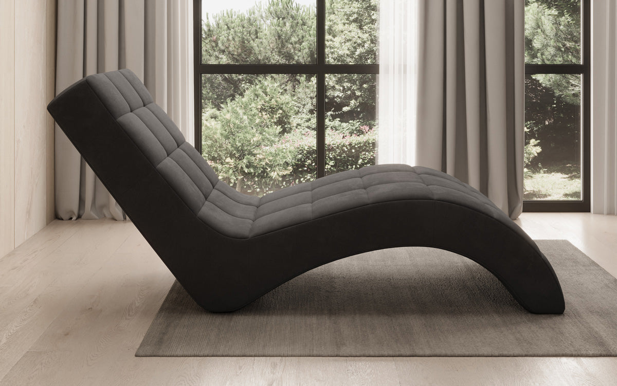 Fauteuil relax design Nela en velours