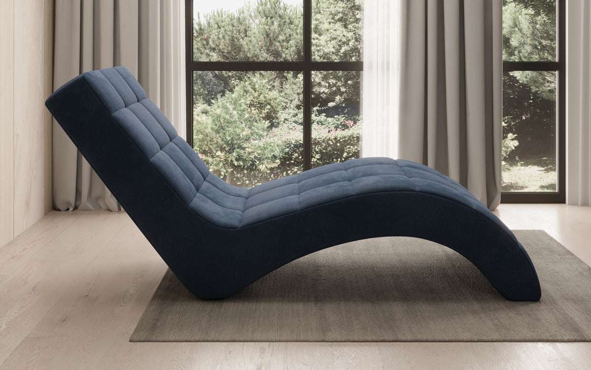 Fauteuil relax design Nela en velours