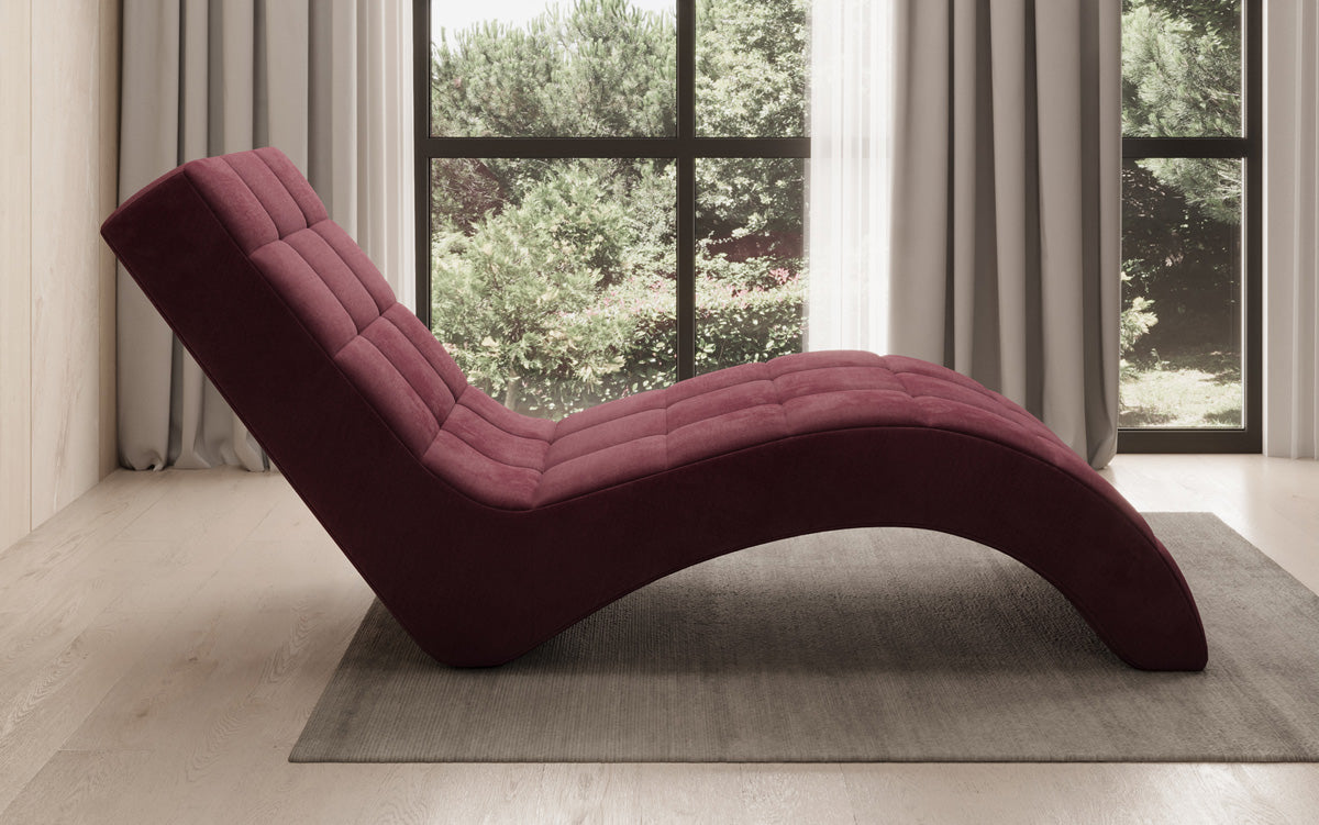 Fauteuil relax design Nela en velours