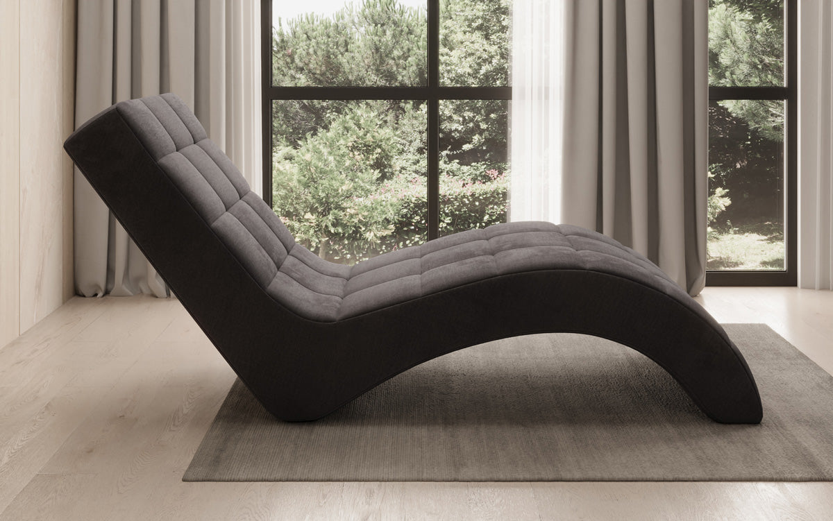 Fauteuil relax design Nela en velours