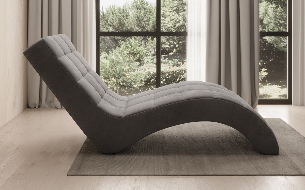 Fauteuil relax design Nela en velours