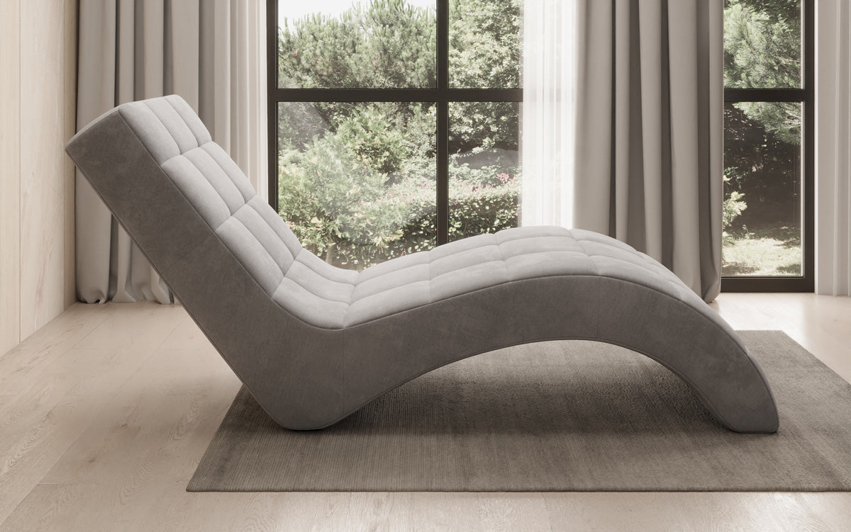 Fauteuil relax design Nela en velours