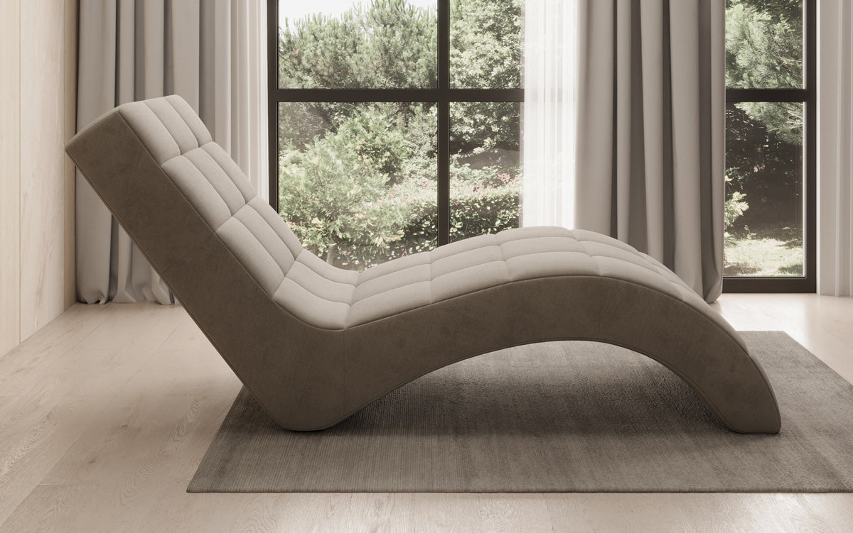 Fauteuil relax design Nela en velours