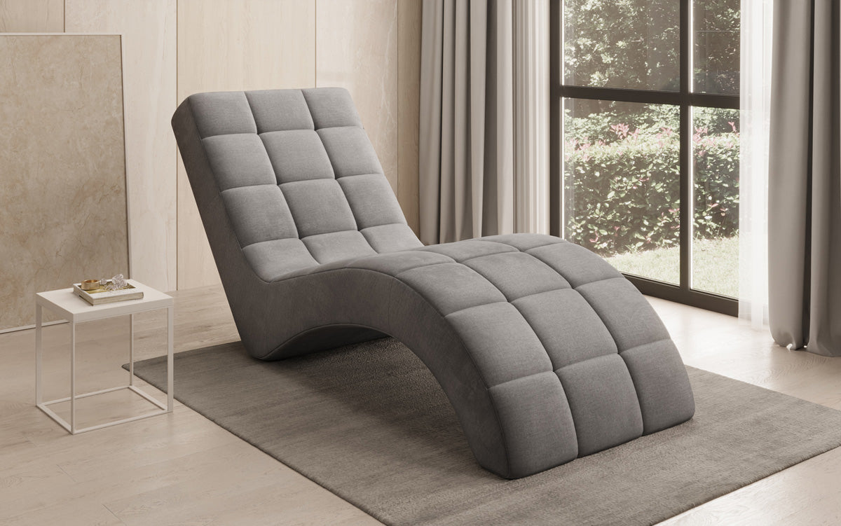 Fauteuil relax design Nela en velours