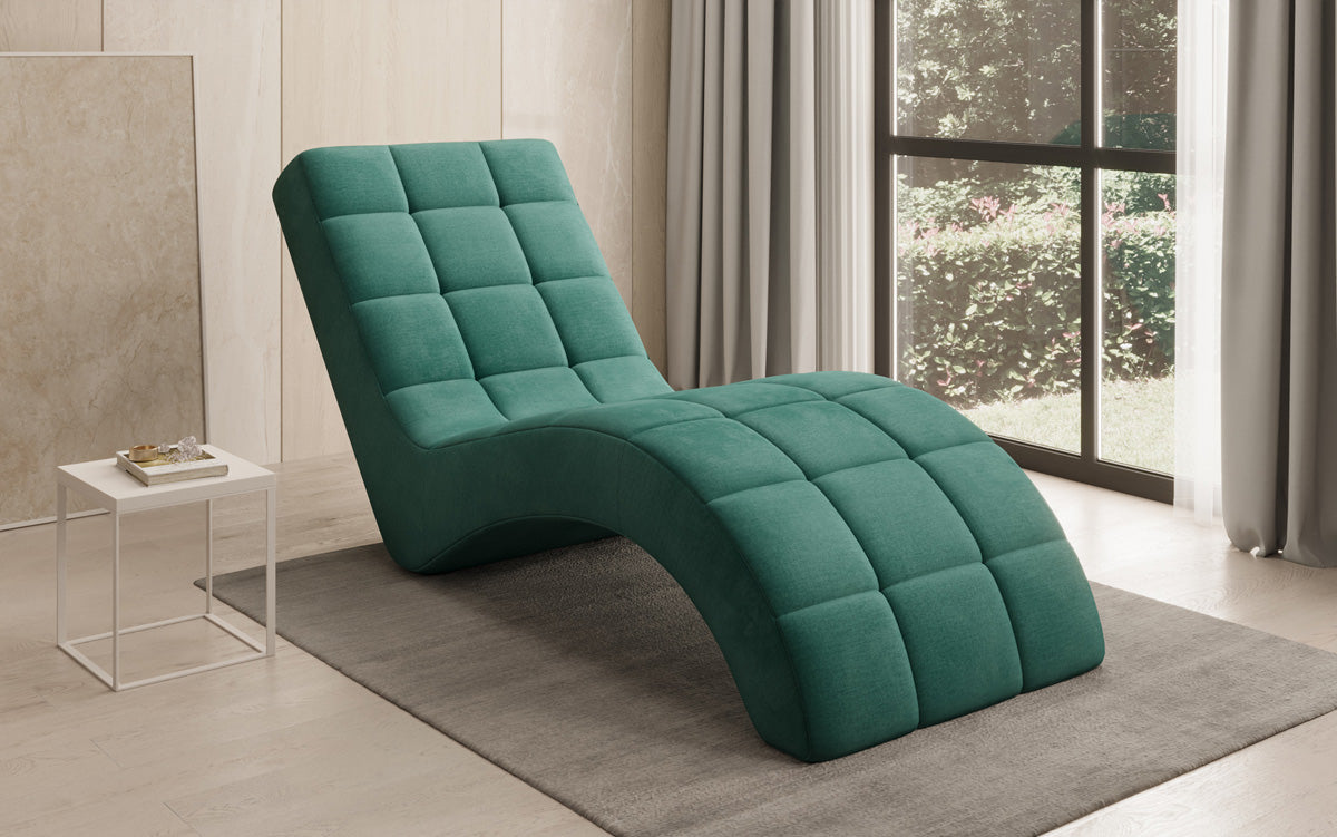 Fauteuil relax design Nela en velours