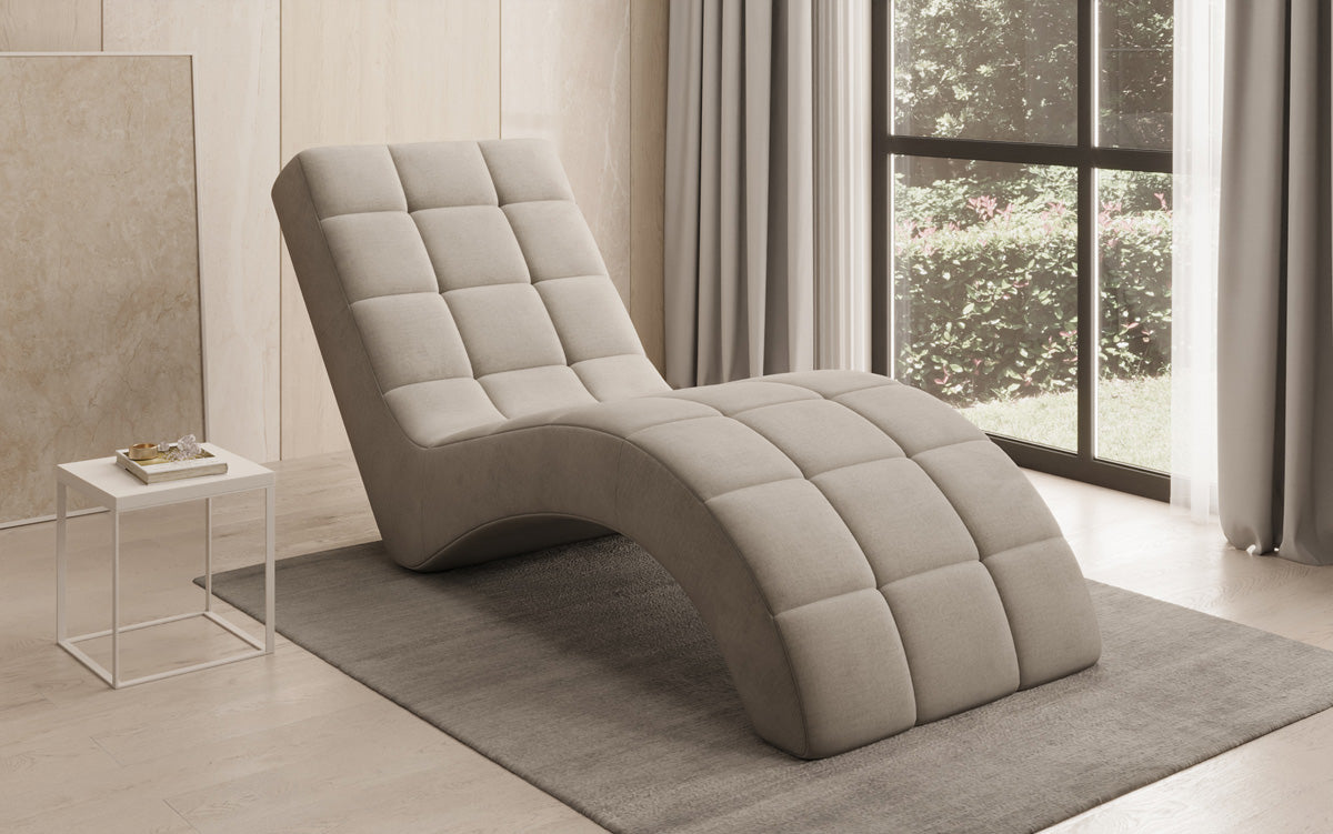 Fauteuil relax design Nela en velours