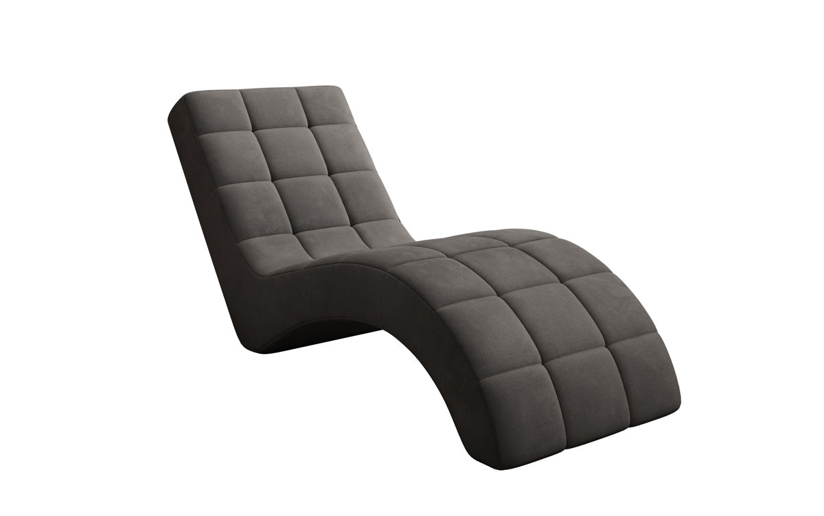 Fauteuil relax design Nela en velours
