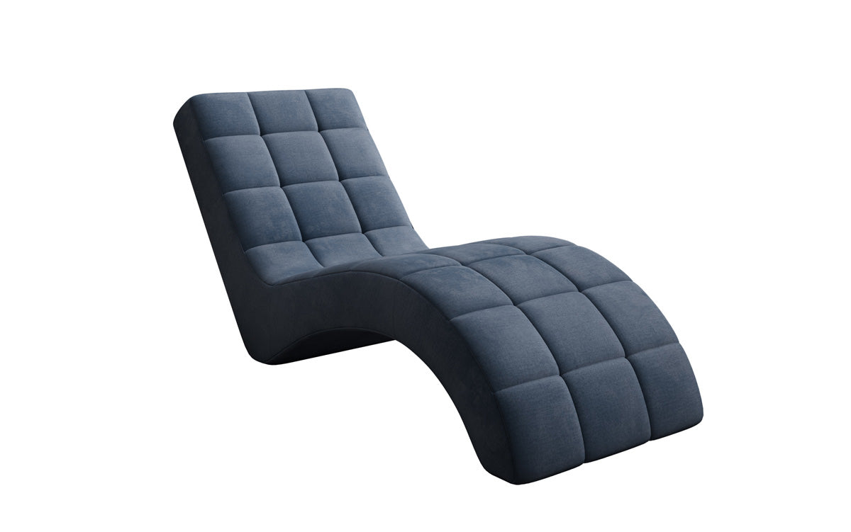 Fauteuil relax design Nela en velours