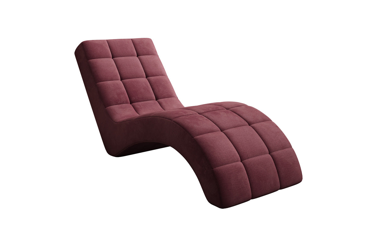 Fauteuil relax design Nela en velours