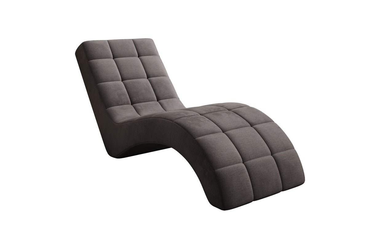 Fauteuil relax design Nela en velours