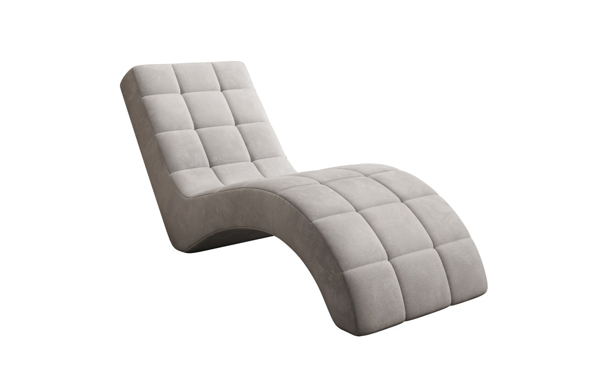 Fauteuil relax design Nela en velours