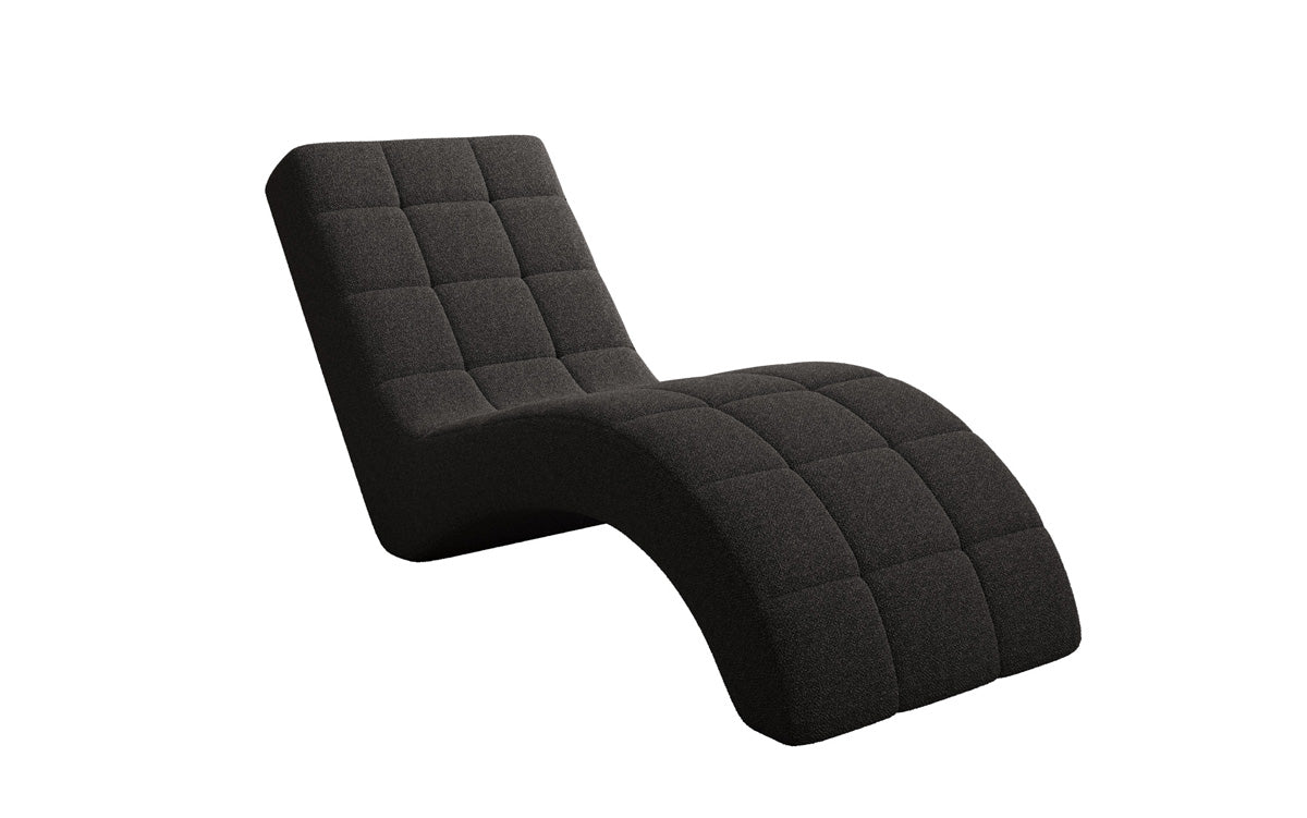 Chaise longue de designer Nela en Bouclé