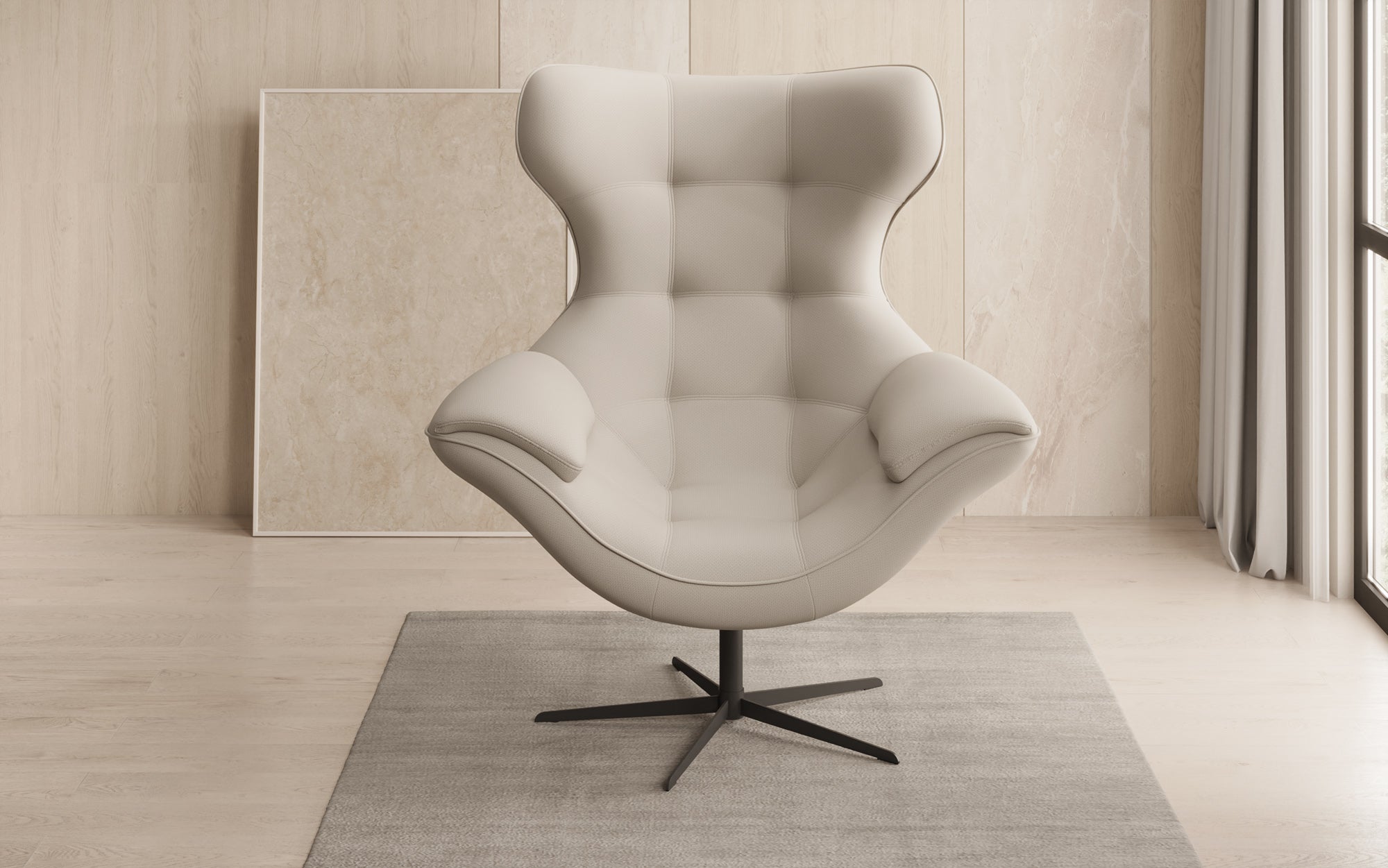 Fauteuil canapé design Aurelio en Tissu