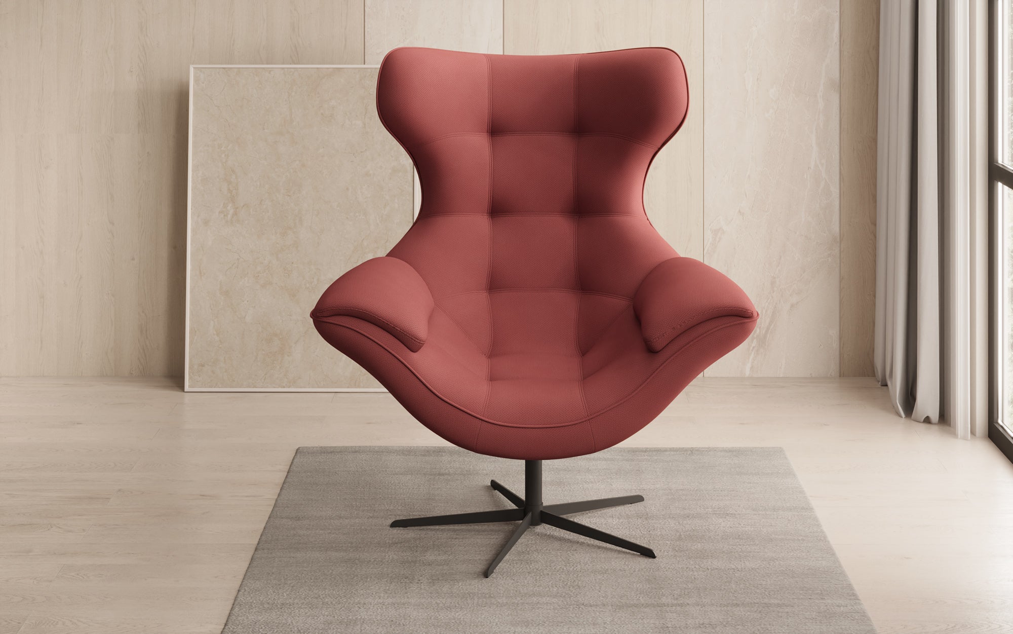 Fauteuil canapé design Aurelio en Tissu