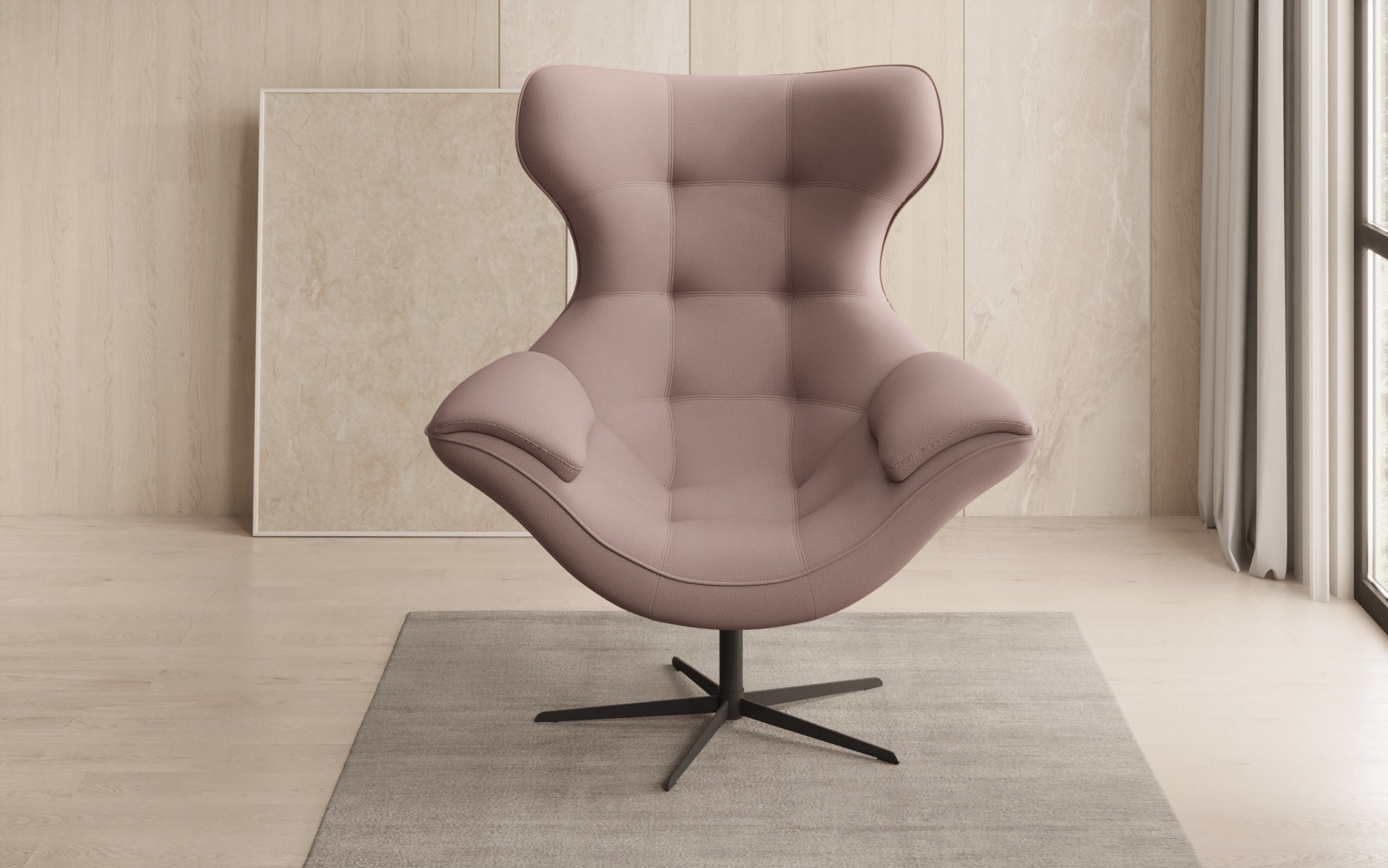 Fauteuil canapé design Aurelio en Tissu