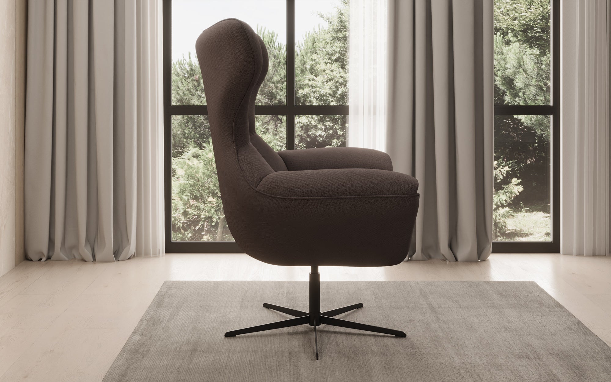 Fauteuil canapé design Aurelio en Tissu