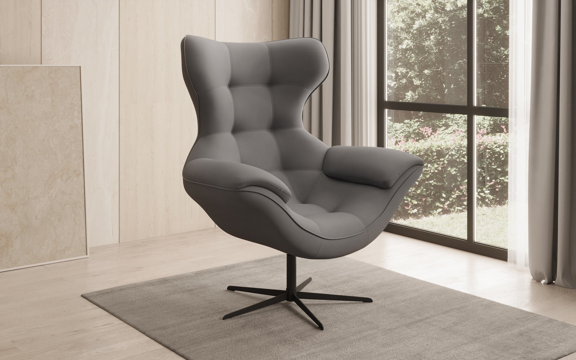 Fauteuil canapé design Aurelio en Tissu